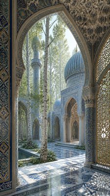 Islamic Architecture wall art print example