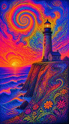 Psychedelic Art Style poster example