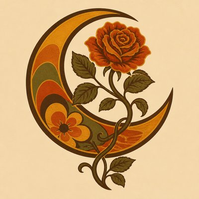 Retro 70s Interior Design tattoo design example