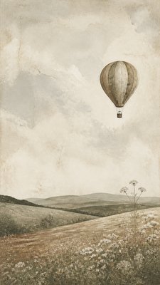 Wabi Sabi Art Style greeting card example