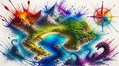 Color Splash fantasy map example