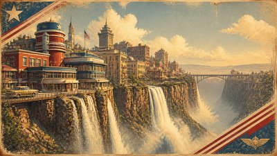 Americana Aesthetic concept art example