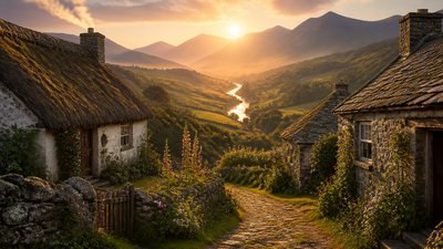 Cottage Vernacular Architecture desktop wallpaper example