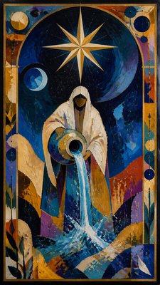 Abstract Art Style tarot card example