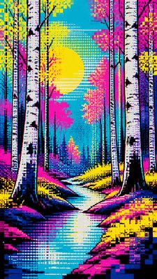Digital Pop Art Style wall art print example