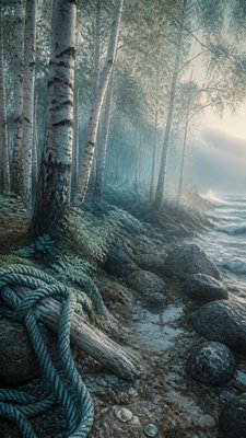 Oceancore Aesthetic wall art print example