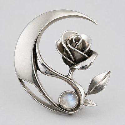 Modernist Silver Jewelry Design tattoo design example