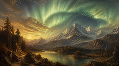 Hudson River School Art Style banner example