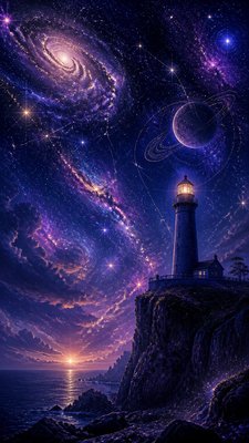 Spacecore Aesthetic poster example