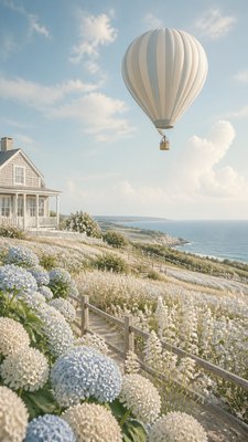 Coastal Grandmother Aesthetic greeting card example