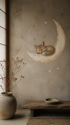 Wabi-Sabi Interior Design baby announcement example