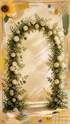 Art Hoe Aesthetic wedding invitation example