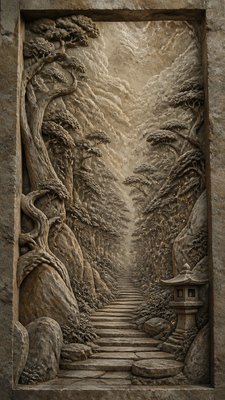 Stone Carving Sculpture Art Style book cover example