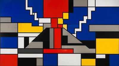 De Stijl Art Style YouTube thumbnail example