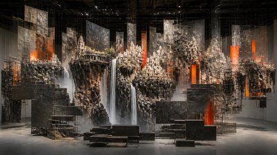 Installation Modern Art Style concept art example