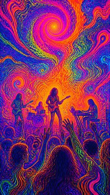 Psychedelic Art Style flyer example