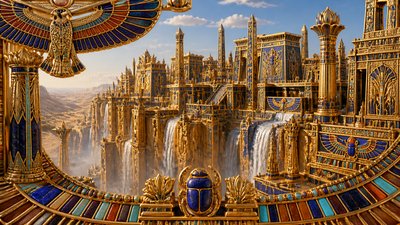 Egyptian Revival Jewelry Style concept art example