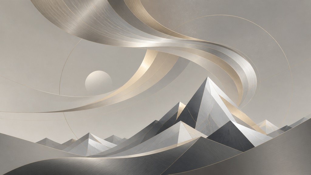 a flowing aurora over snowy peaks, wide sweeping composition, no people, no text — Minimalist Jewelry Design banner