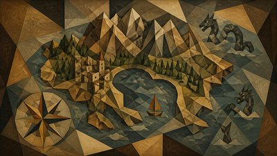 Cubist Still Life Art Style fantasy map example