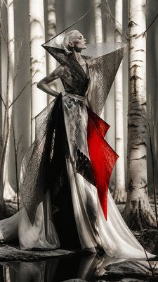 Avant-Garde Fashion Design wall art print example