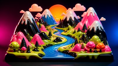 Japanese Toy Art (Sofubi) desktop wallpaper example