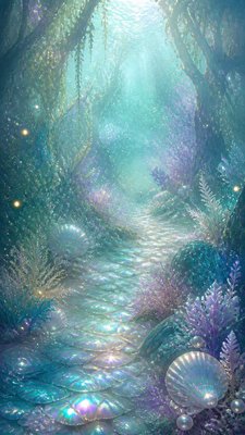 Mermaidcore Aesthetic book cover example