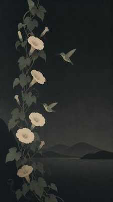 Minimalist Landscape Art Style phone case design example