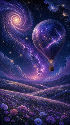 Spacecore Aesthetic greeting card example