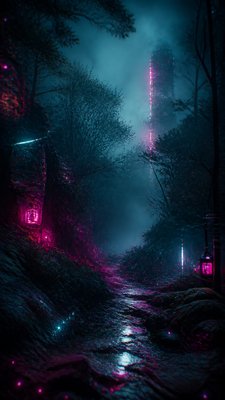 Cyberpunk Sci-Fi Art book cover example