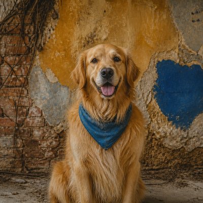 Environmental Art Style pet portrait example