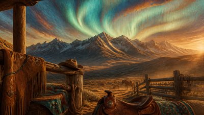 Cowboycore Aesthetic banner example