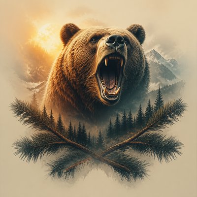 Matte Painting Digital Art Style t-shirt design example