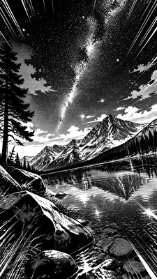 Manga Comic Art phone wallpaper example