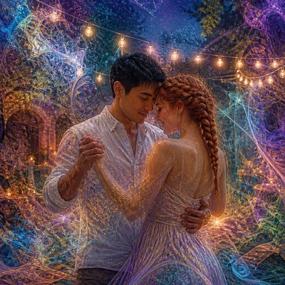 Neural Network Digital Art Style couple portrait example