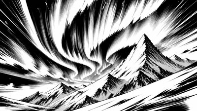 Shonen Battle Manga Art Style banner example