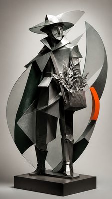 Modern Abstract Sculpture Art Style character design example