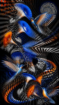 Kinetic Art Style phone case design example