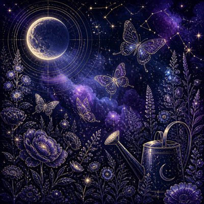 Celestial Aesthetic coloring page example