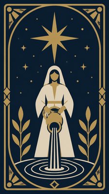 Minimalist Geometric Art tarot card example