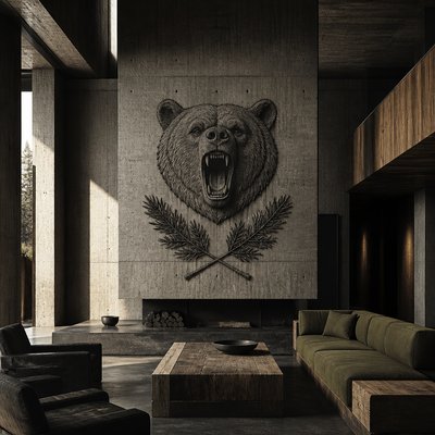 Brutalist Interior Design t-shirt design example