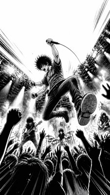 Sports Manga Art Style flyer example