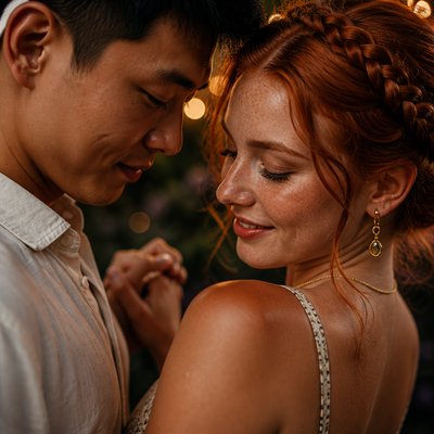 Macro Photography Style couple portrait example