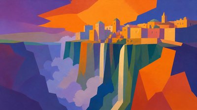 Color Field Abstract Art Style concept art example
