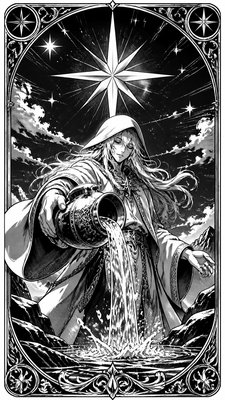 Manga Comic Art tarot card example