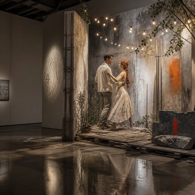 Installation Conceptual Art Style couple portrait example