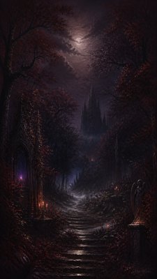 Gothic Fantasy Art book cover example