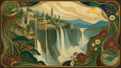 Art Nouveau Style concept art example