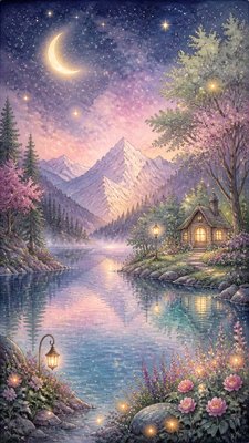 Fairy Tale Fantasy Art phone wallpaper example