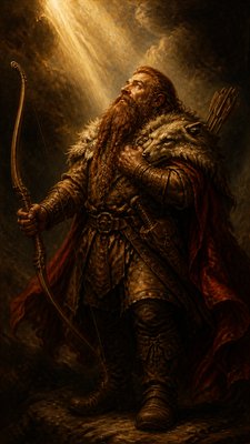 Baroque Religious Art tabletop character portrait example