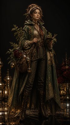 Night Luxe Aesthetic character design example